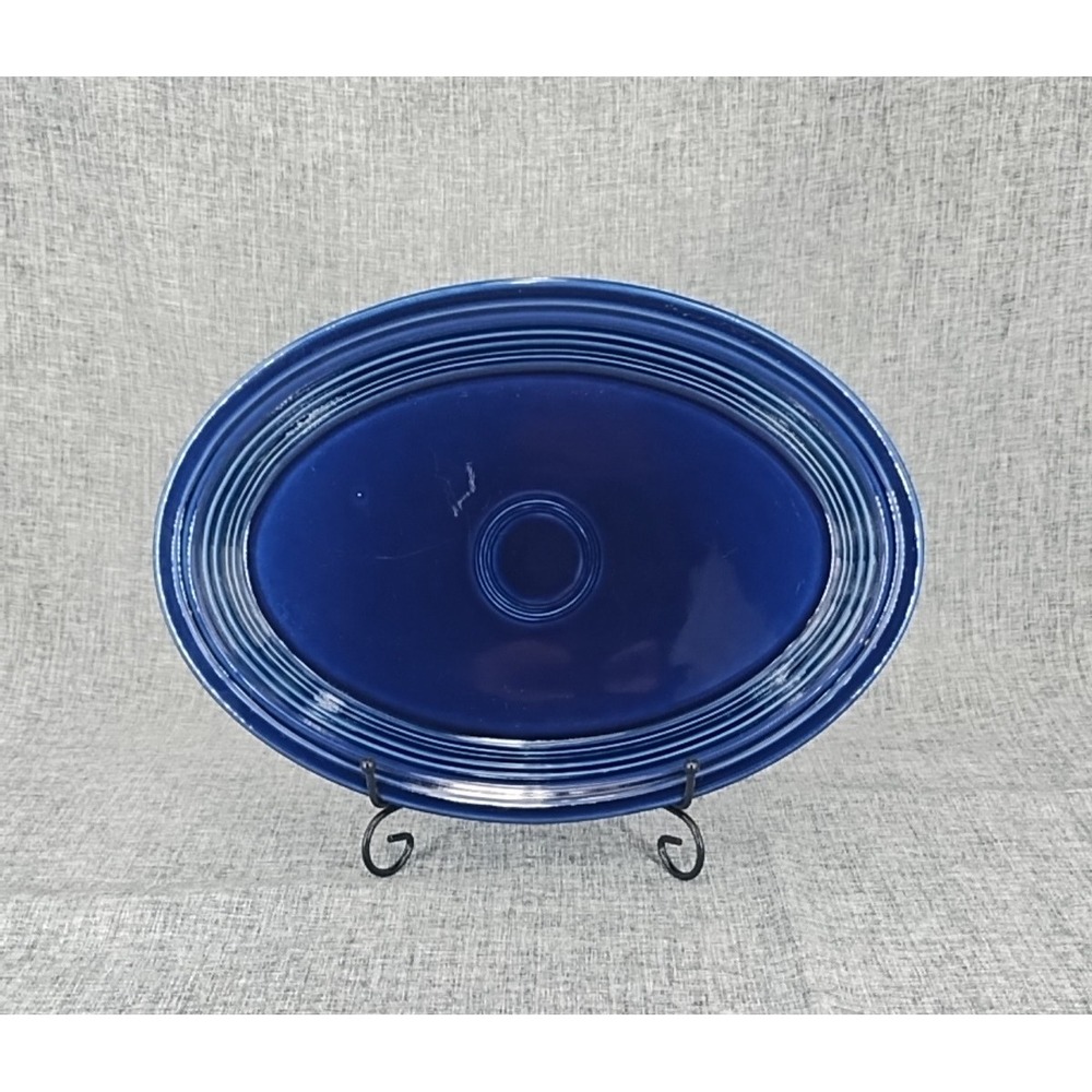 Fiesta Cobalt Large Oval Platter 13 5/8" Blue Fiestaware